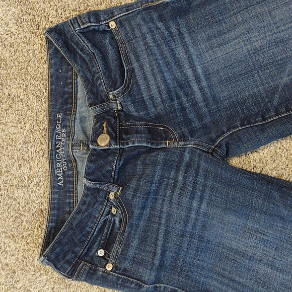 American Eagle Favorite Boyfriend Women's Boot Cut Jeans Size 4 Regular - Picture 4 of 8